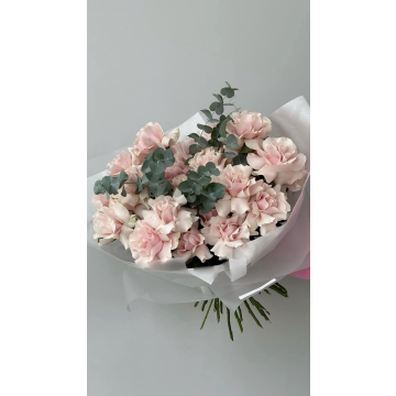 French pink roses
